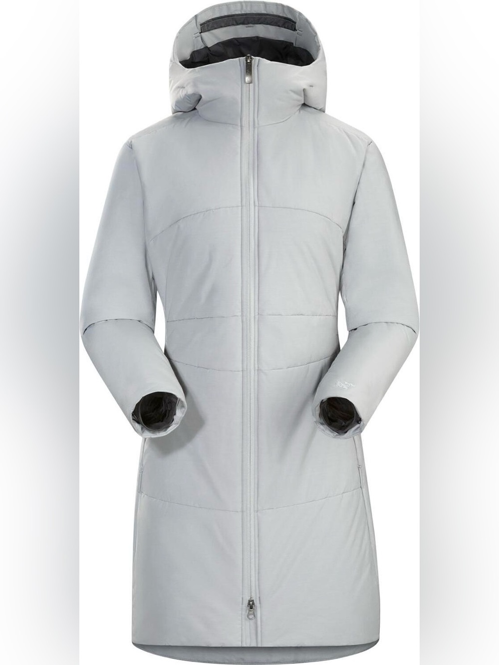 Arc'teryx Darrah Coat Women's Light Gray Insulated Hooded Puffer Jacket Small
